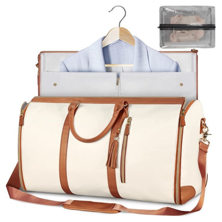 Large Capacity Leather Duffle Bag - Wolfpack Gang Apparel