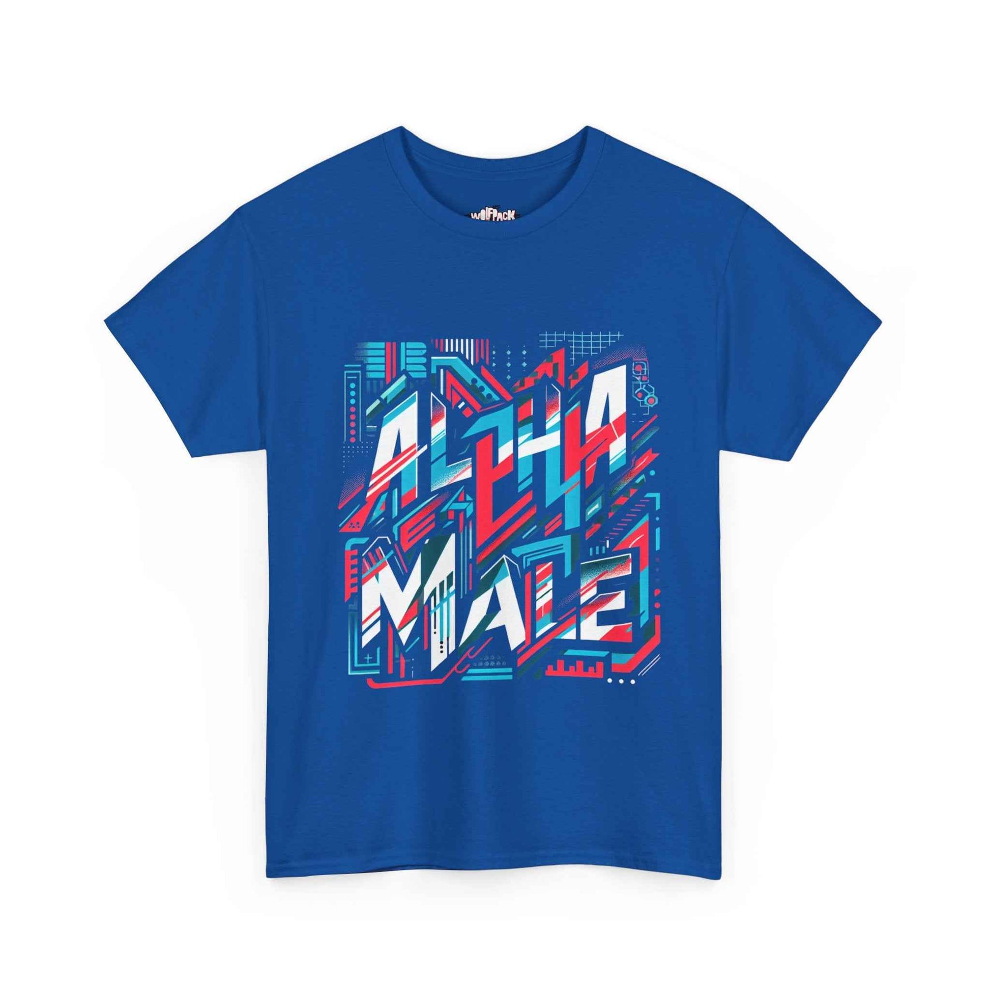 Alpha Male Heavy Cotton Tee - Retro Arcade Style Graphic Tee