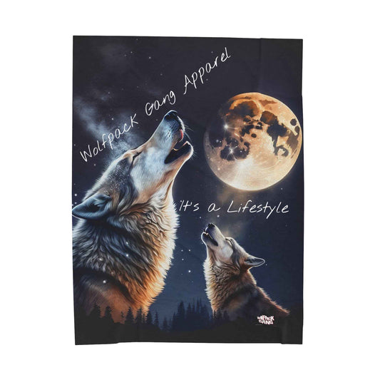 Velveteen Wolfpack Plush Blanket
