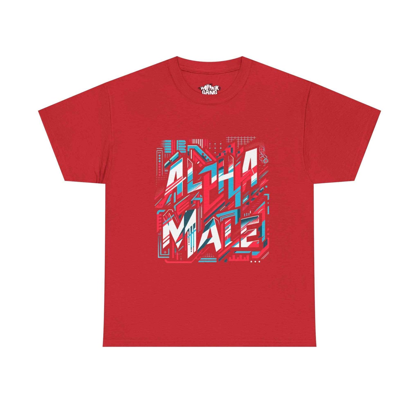 Alpha Male Heavy Cotton Tee - Retro Arcade Style Graphic Tee