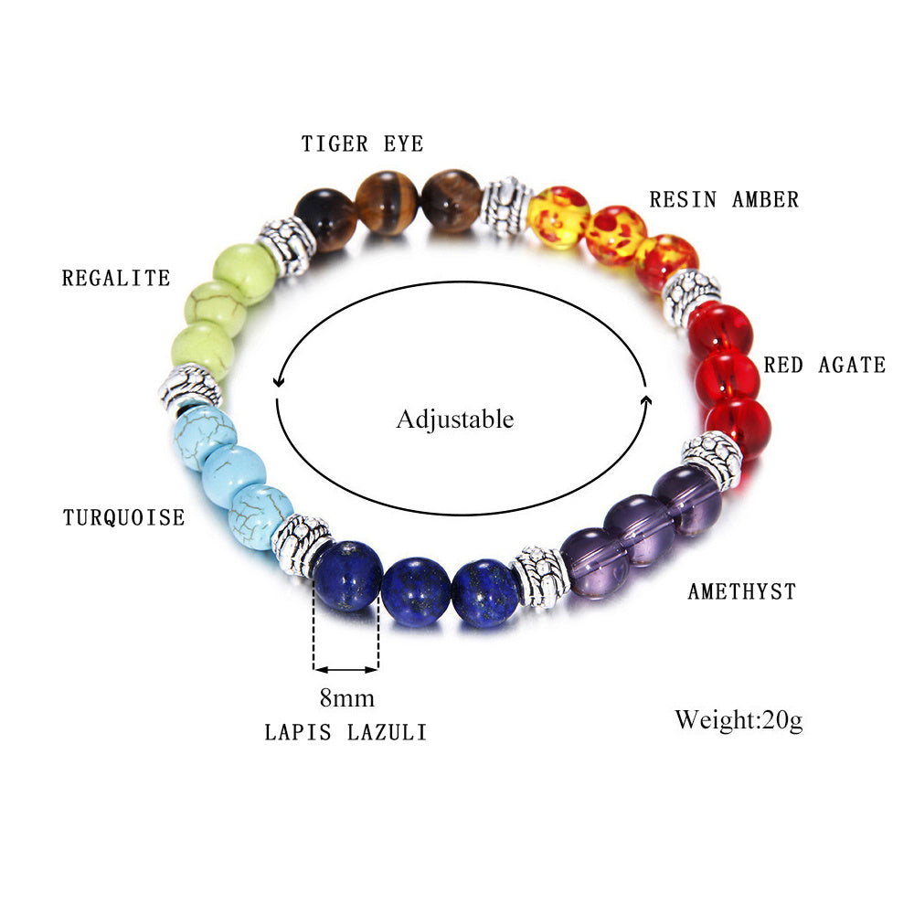 Natural Stone Chakra Bracelet