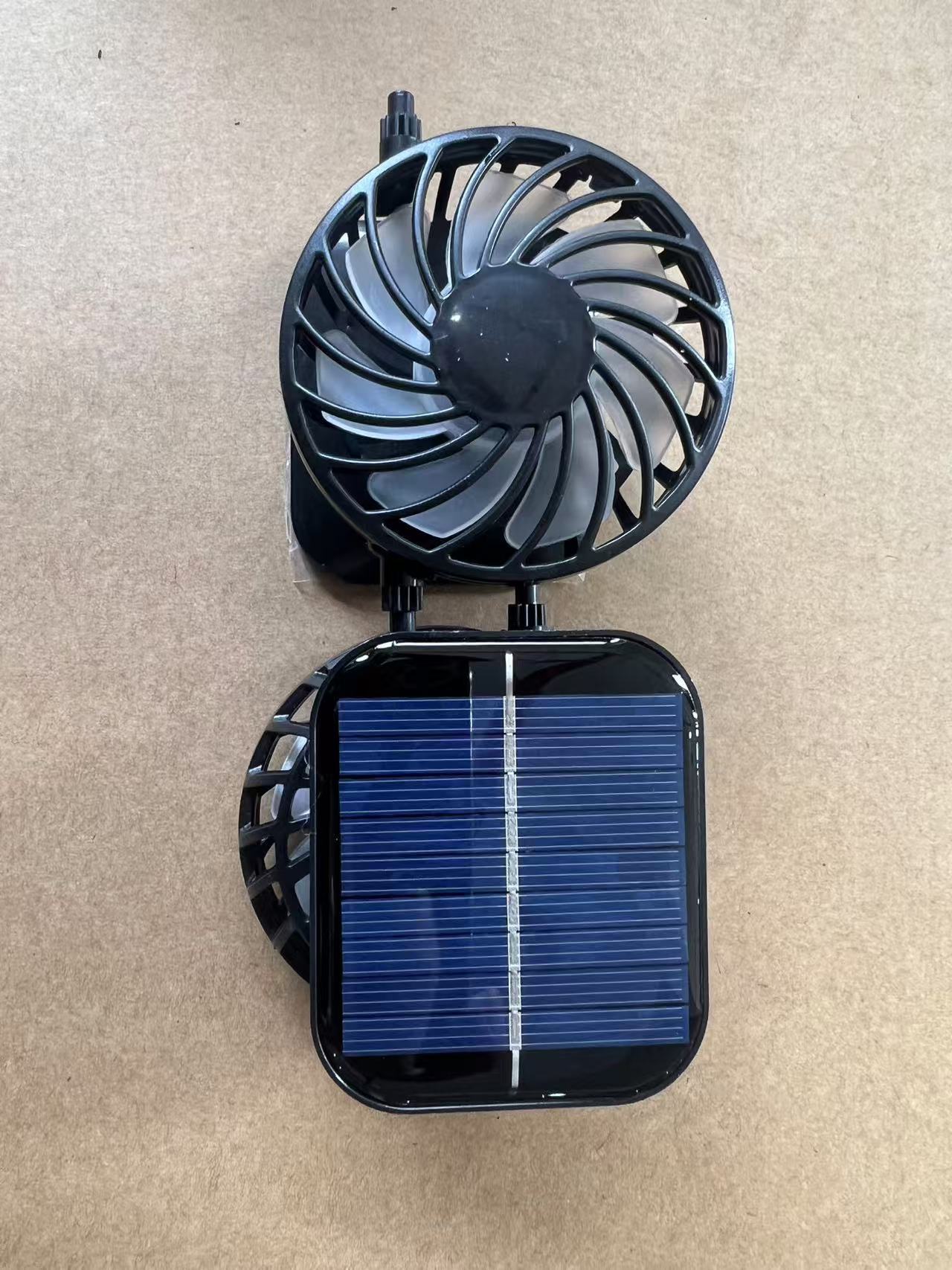 Men's Sun Shading Cap with Large Eave and Solar Fan