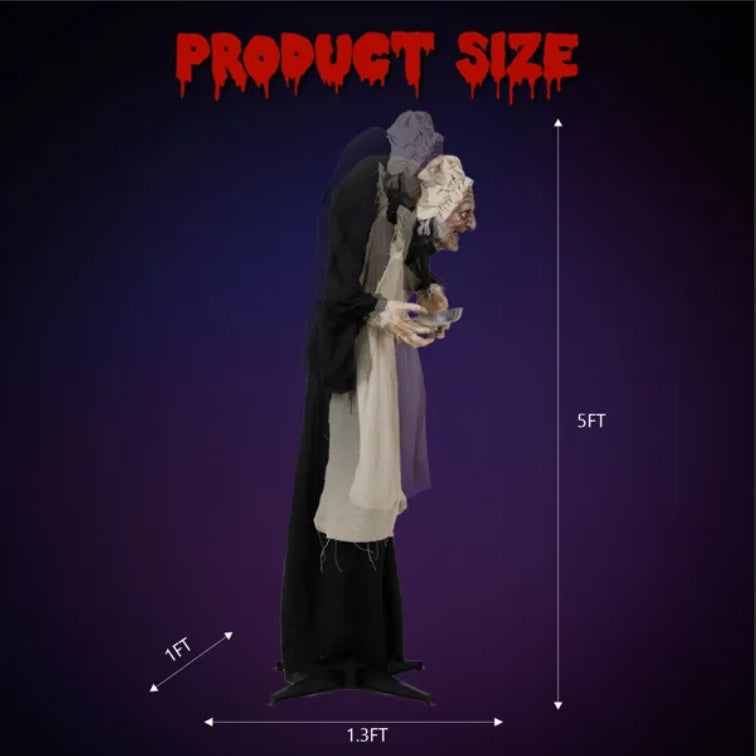 5 FT Maid Halloween Standing Decoration - Wolfpack Gang Apparel