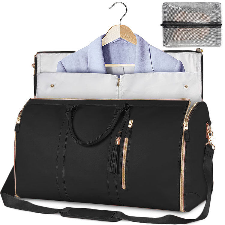 Large Capacity Leather Duffle Bag - Wolfpack Gang Apparel