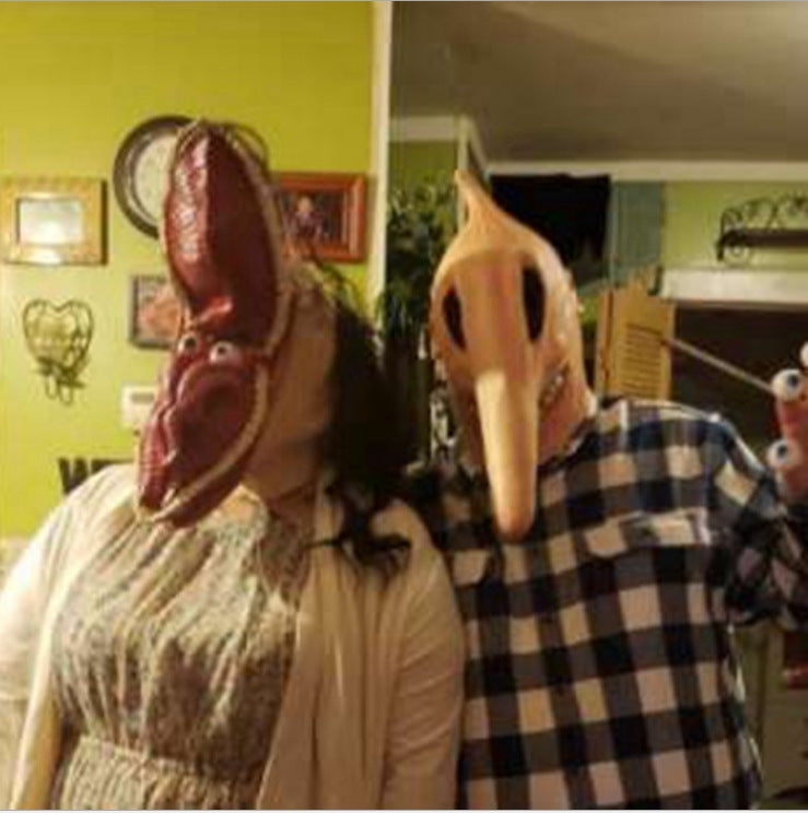Halloween Devil Mask Trick Adam And Barbara - Wolfpack Gang Apparel