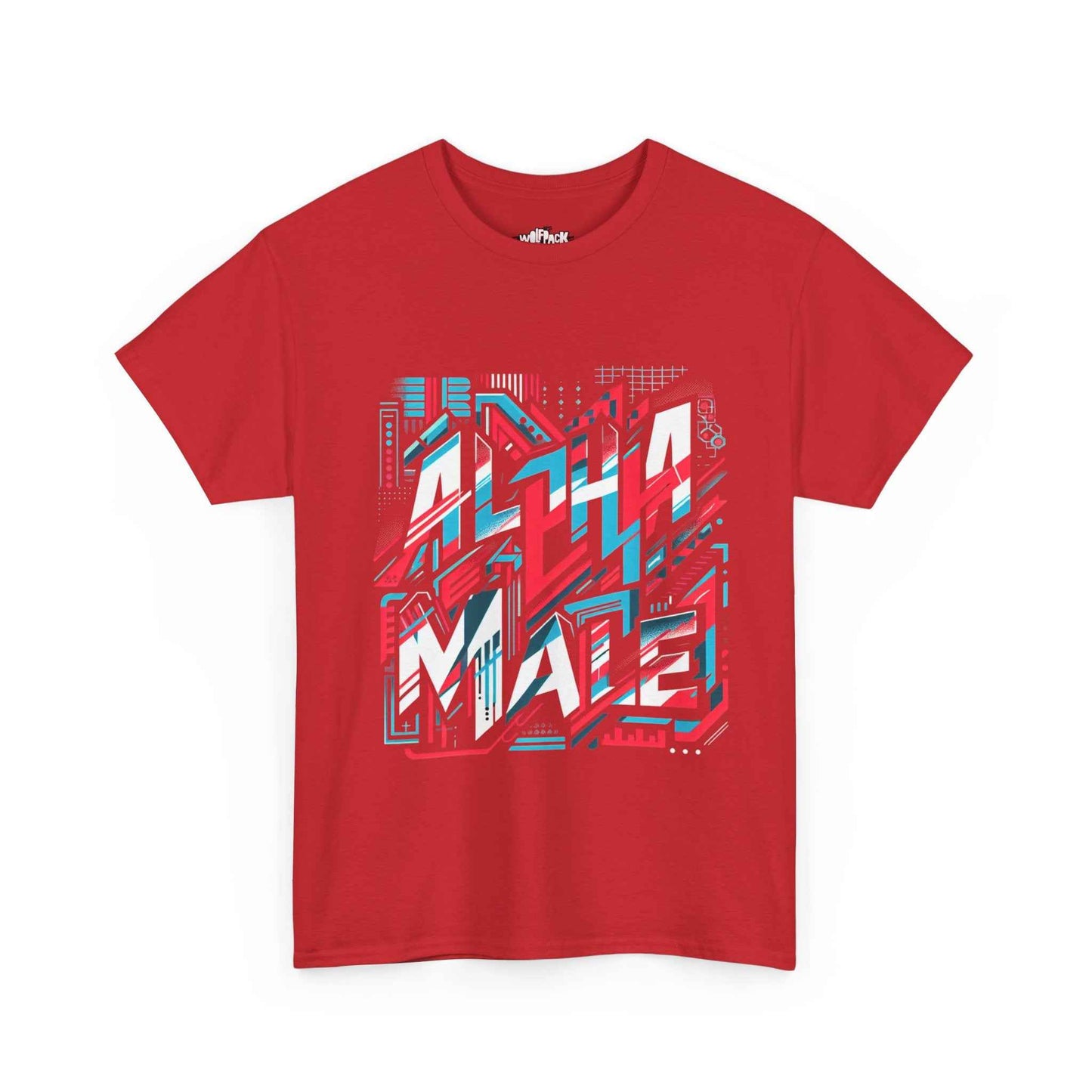 Alpha Male Heavy Cotton Tee - Retro Arcade Style Graphic Tee