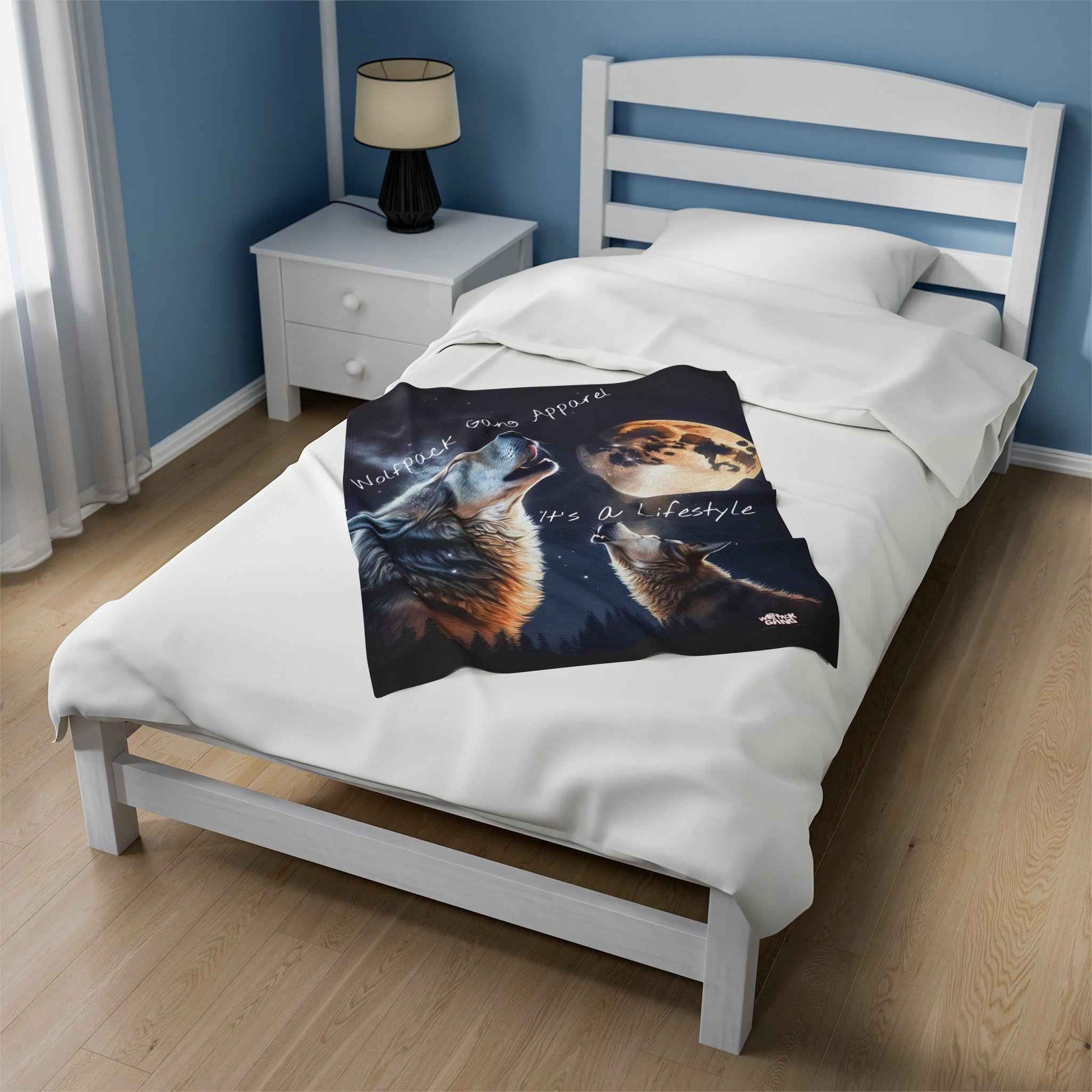 Velveteen Wolfpack Plush Blanket