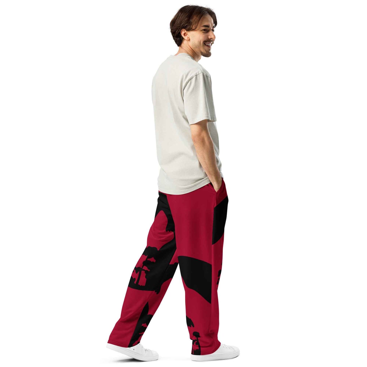 Red/black joggers