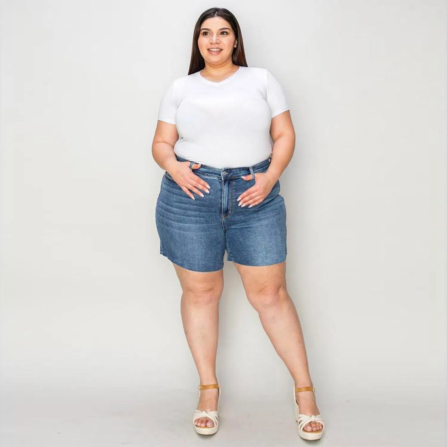 Women's shorts Sizes 4-20 Stretch Denim - Wolfpack Gang Apparel