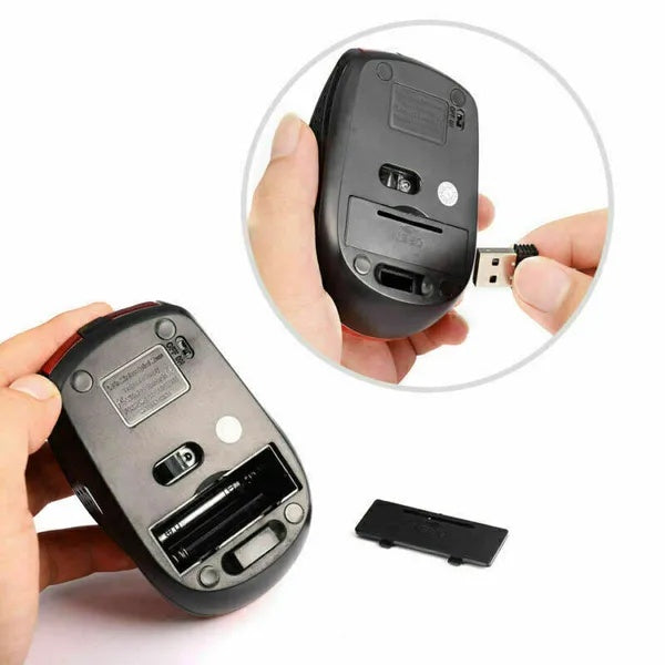 2.4GHz Wireless Optical Mouse Mice & USB Receiver For PC Laptop Computer DPI USA - Wolfpack Gang Apparel