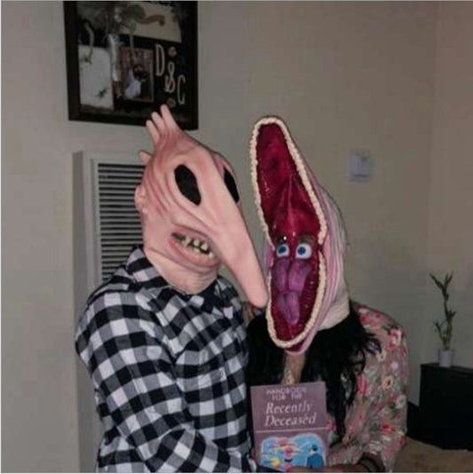 Halloween Devil Mask Trick Adam And Barbara - Wolfpack Gang Apparel