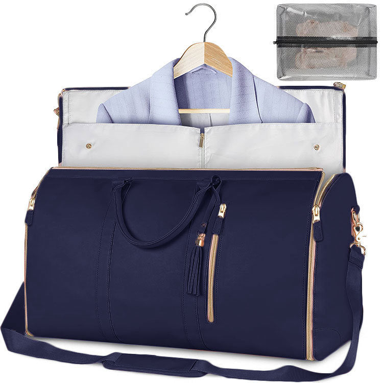 Large Capacity Leather Duffle Bag - Wolfpack Gang Apparel