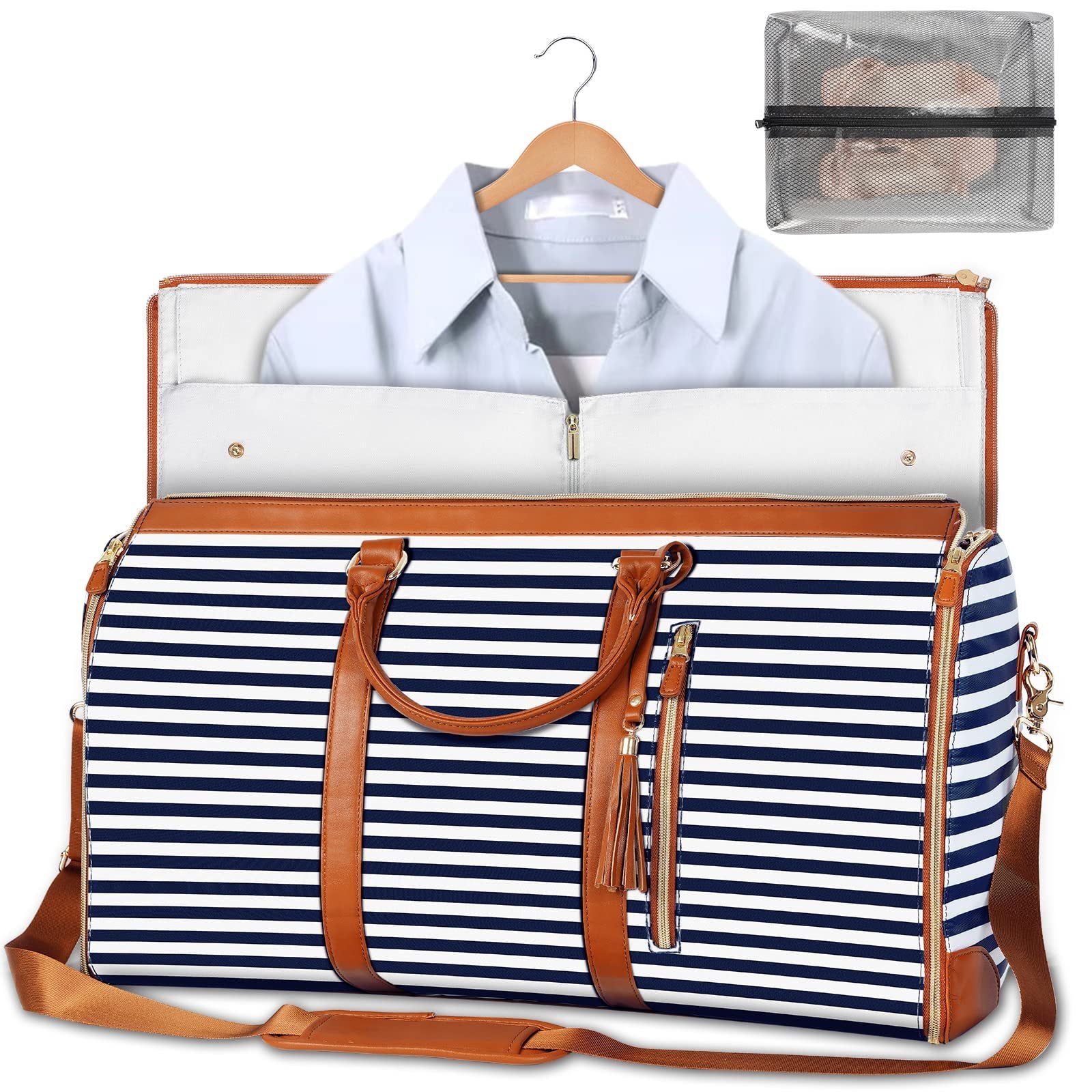 Large Capacity Leather Duffle Bag - Wolfpack Gang Apparel