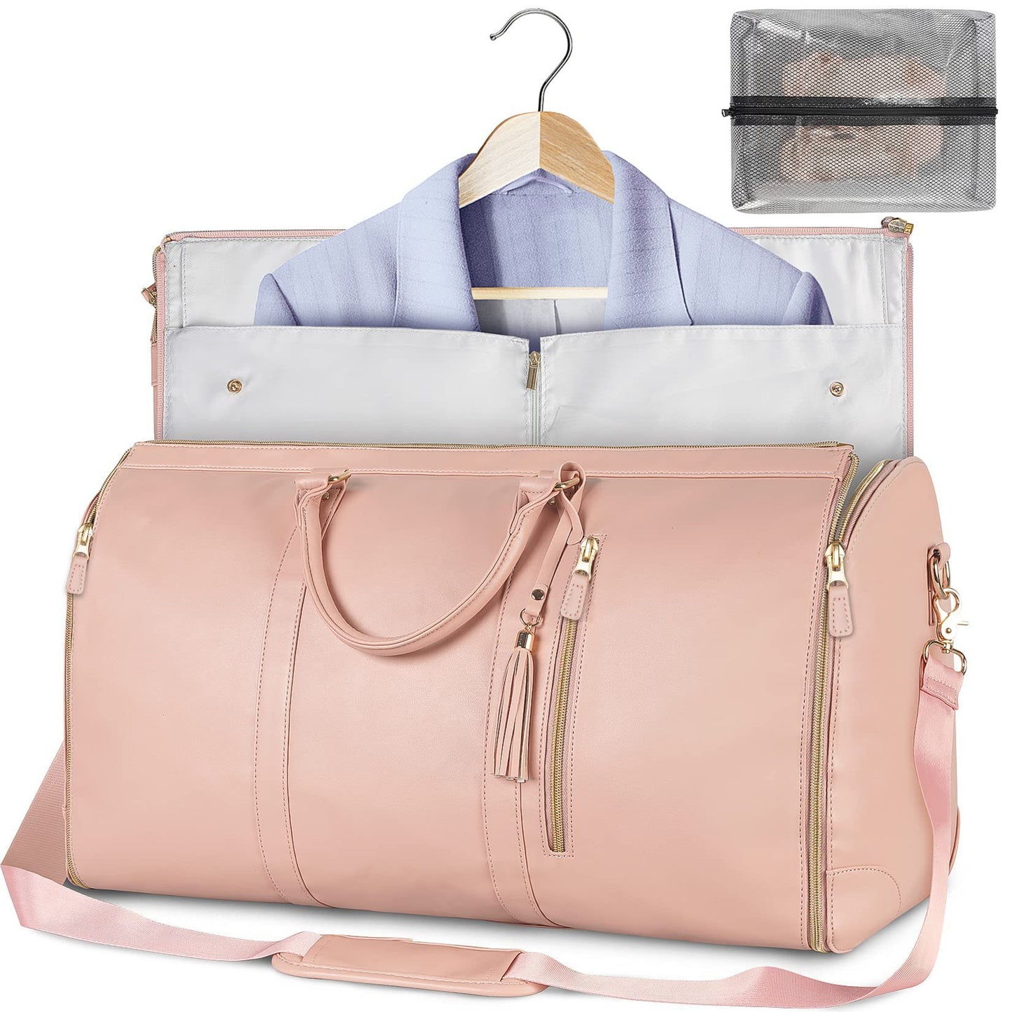 Large Capacity Leather Duffle Bag - Wolfpack Gang Apparel